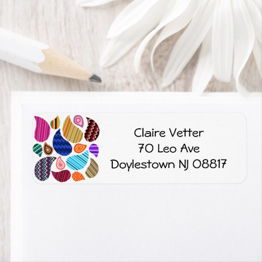 Drijvende paisleys etiket (Insitu)