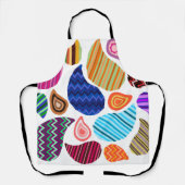 Drijvende paisleys schort (Voorkant)