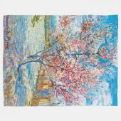 Drijvende Perzikboom, Van Gogh Fleece Deken (Voorkant (Horizontaal))