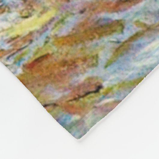 Drijvende Perzikboom, Van Gogh Fleece Deken (Hoek)