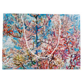 Drijvende perzikboom, Van Gogh Large Gift Bag Groot Cadeauzakje (Achterkant)