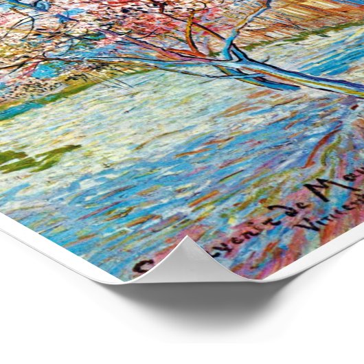 Drijvende Perzikboom, Van Gogh Poster (Hoek)