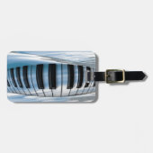 Drijvende pianosleutels bagagelabel (Voorkant horizontaal)