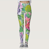 🌸 🌺 Drijvende pickleball-patroon XXL afdrukken Leggings (Voorkant)