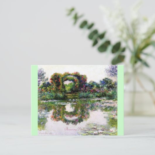 Drijvende pleinen van Claude Monet Briefkaart (Staand voorkant)