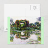 Drijvende pleinen van Claude Monet Briefkaart (Voorkant / Achterkant)