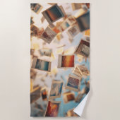 Drijvende Polaroidherinneringen Strandlaken (Voorkant)