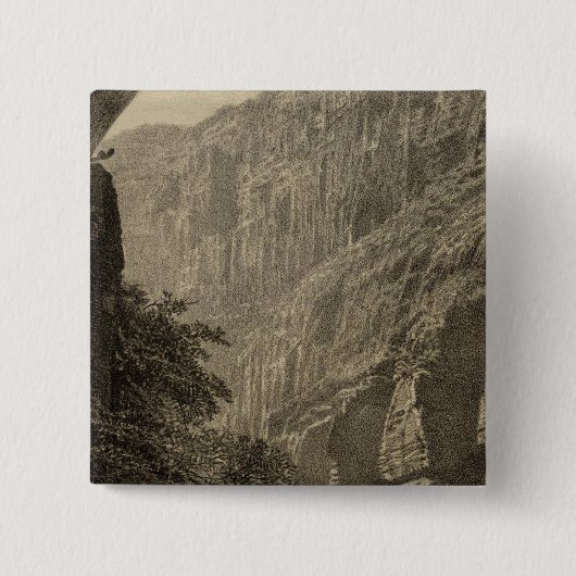 Drijvende pool, Kanab Canyon Vierkante Button 5,1 Cm (Voorkant)