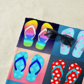 Drijvende Pop Kunstpatroonhanddoek omdraaien Strandlaken (In situ)