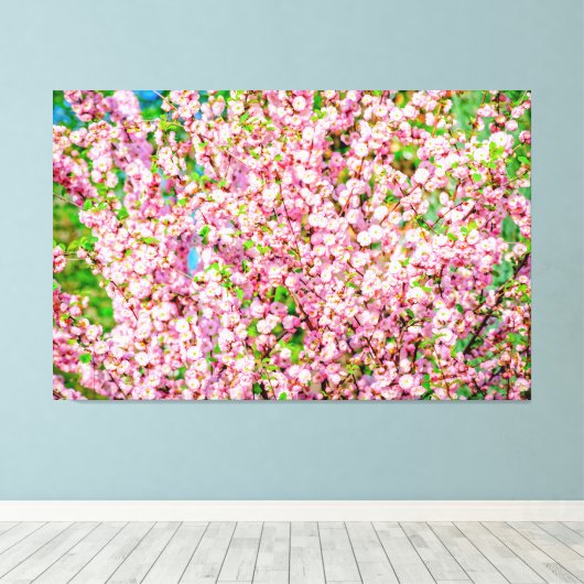 Drijvende pruimen canvas afdruk (Insitu (Houten vloer))