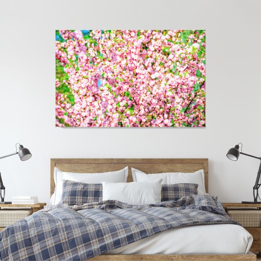 Drijvende pruimen canvas afdruk (Insitu (Slaapkamer))