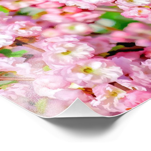 Drijvende pruimen foto afdruk (Hoek)