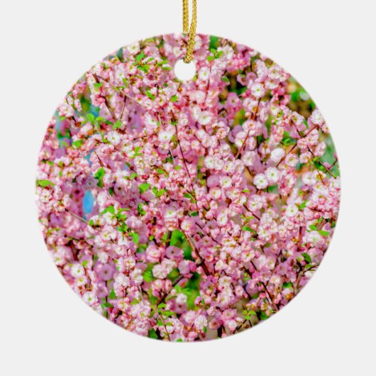 Drijvende pruimen keramisch ornament (Voorkant)
