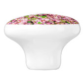 Drijvende pruimen keramische knop (Zijkant)