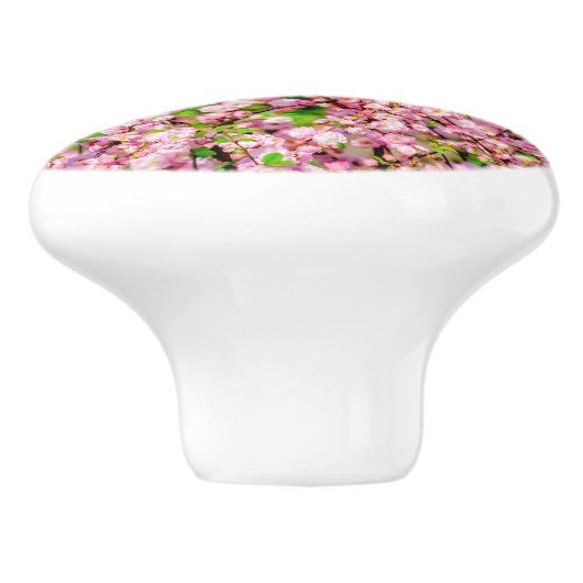 Drijvende pruimen keramische knop (Zijkant)