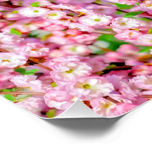 Drijvende pruimen poster (Hoek)