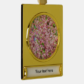 Drijvende pruimen verguld banner ornament (Rechts)