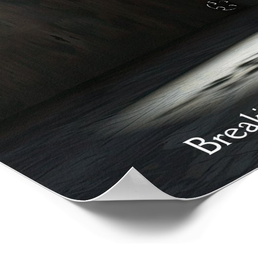 Drijvende puzzel vorm: Abstract sculpturaal ontwer Poster (Hoek)