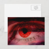 Drijvende Red Eye Art Briefkaart (Voorkant / Achterkant)