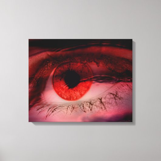 Drijvende Red Eye Art Wall Canvas Afdruk (Voorkant)