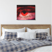 Drijvende Red Eye Art Wall Canvas Afdruk (Insitu (Slaapkamer))