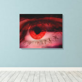 Drijvende Red Eye Art Wall Canvas Afdruk (Insitu (Houten vloer))