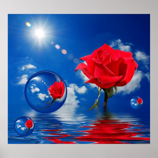 Drijvende reflecties over de liefde poster (Voorkant)