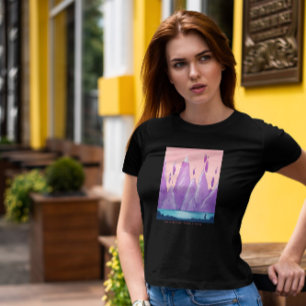 Drijvende Rocks Fantasy Landscape T-shirt