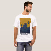 Drijvende rotsen kijken toe t-shirt (Voorkant volledig)