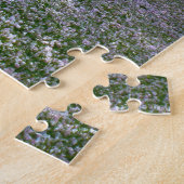 Drijvende roze bloesem van de Cherry met Bossen Legpuzzel (Zijkant)