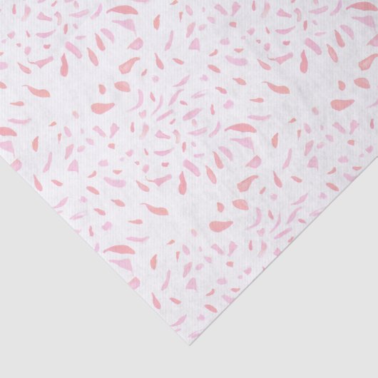 Drijvende roze petroleumether Waterverf Weefselpap Tissuepapier (Detail)