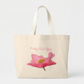 Drijvende roze roze ventilator, herbruikbaar eco-v grote tote bag (Voorkant)