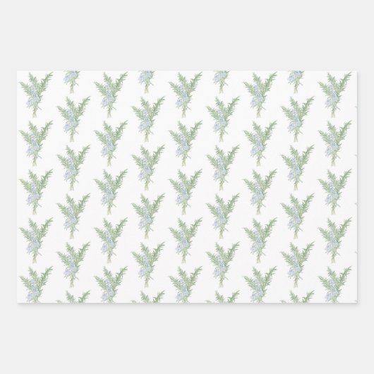 Drijvende rozemarijn inpakpapier vel (Voorkant)