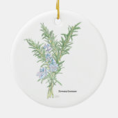 Drijvende rozemarijn keramisch ornament (Achterkant)
