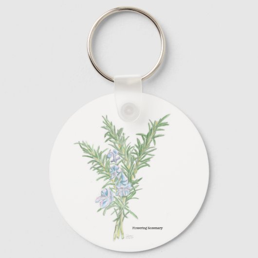 Drijvende rozemarijn sleutelhanger (Voorkant)