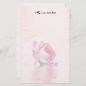 Drijvende Rozen Schrijfbladen Papier (Voorkant / Achterkant)