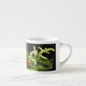 Drijvende Rubarb Stalks Natuur Foto Espresso Kop (Rechts)