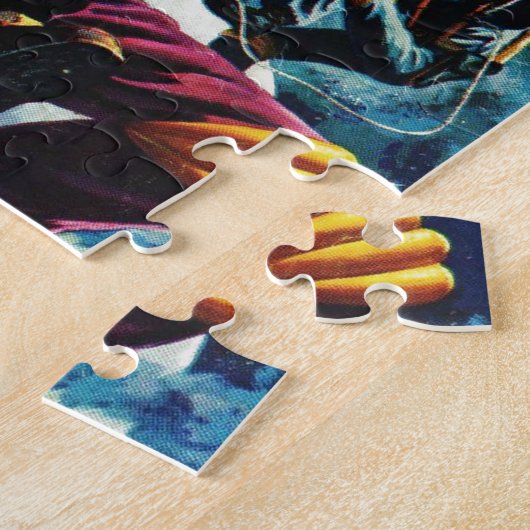 Drijvende ruimtekadetten legpuzzel (Zijkant)