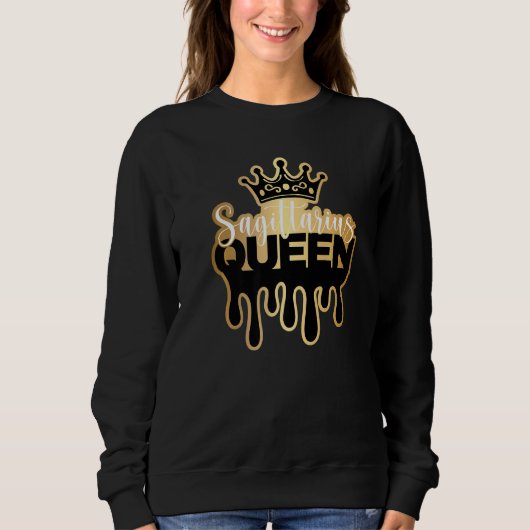 Drijvende Sagittarius Queen Zodiac Trui (Voorkant)