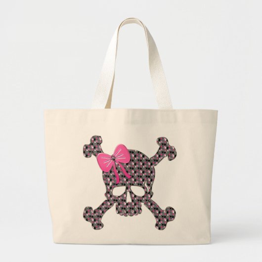 Drijvende schedel grote tote bag (Voorkant)