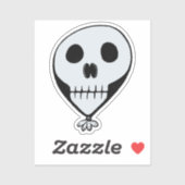 Drijvende schedelballon Sticker (Vel)