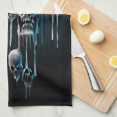 Drijvende schedels theedoek (Quarter Fold)