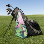 Drijvende sereniteit Water Nymph Anime Girl Golfhanddoek (Groen)