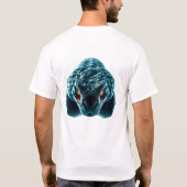 Drijvende Slang Face Art T-shirt (Achterkant)