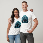 Drijvende Slang Face Art T-shirt (Unisex)
