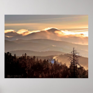 Drijvende sneeuw - James Peak, Colorado Poster