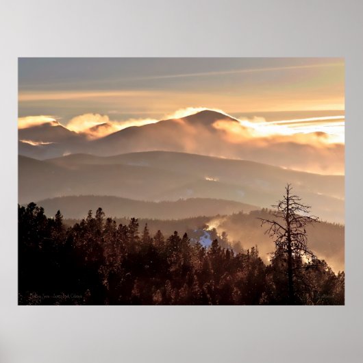 Drijvende sneeuw - James Peak, Colorado Poster (Voorkant)