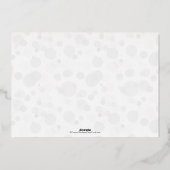 Drijvende sneeuwvlokken maken het sneeuwfotokerst folie feestdagenkaart (Achterkant)