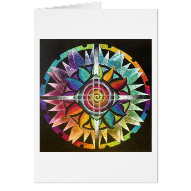 Drijvende Spiral Mandala (Voorkant)