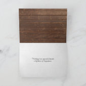 Drijvende stralen op de Barn Wood Card Kaart (Binnen)